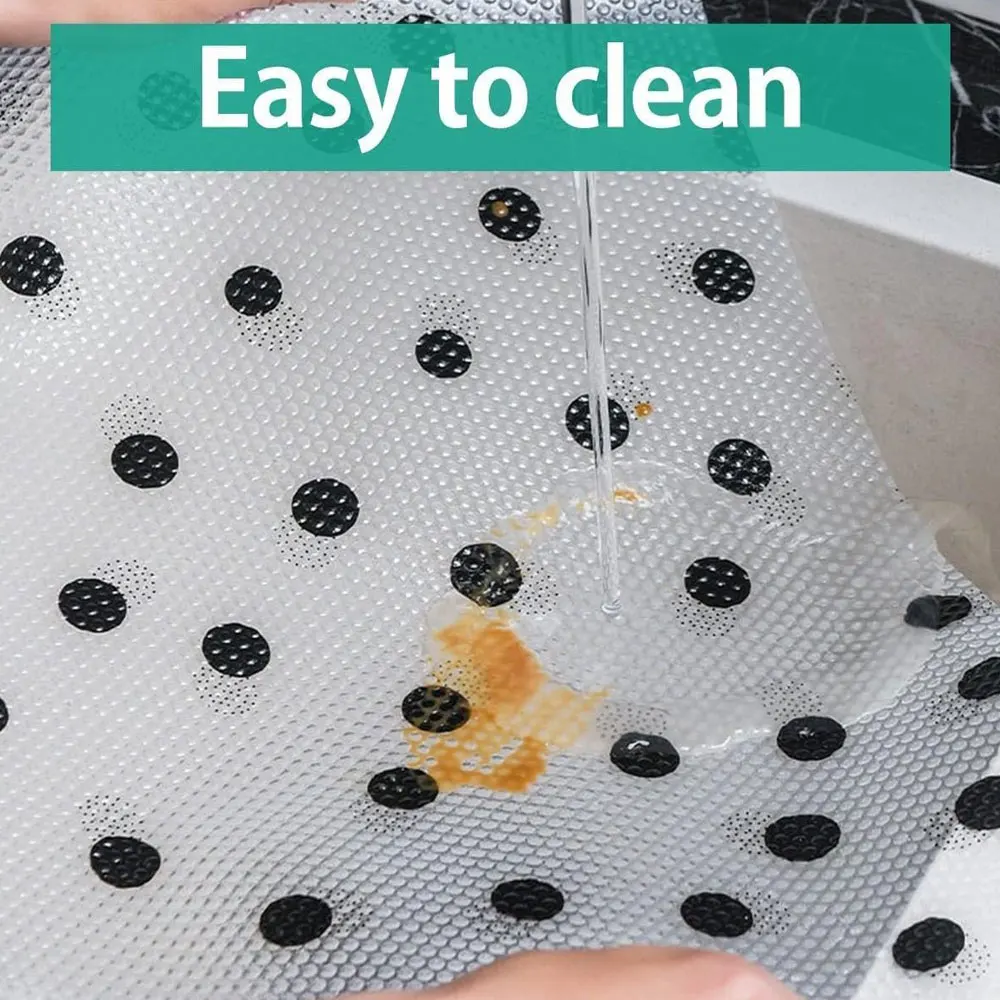 Cuttable Non‑sticky Kitchen Drawer Mat Dust Oil Resistant Anti‑slip Fridge Cabinet Liner Moisture‑proof Easy Clean Home Organize