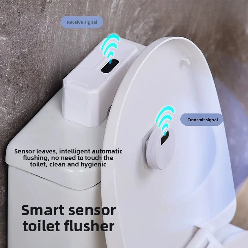 Wireless Touchless Toilet Flush Sensor Automatic Induction Flusher Rechargeable Bathroom Sanitary Accessory Household Hygiene