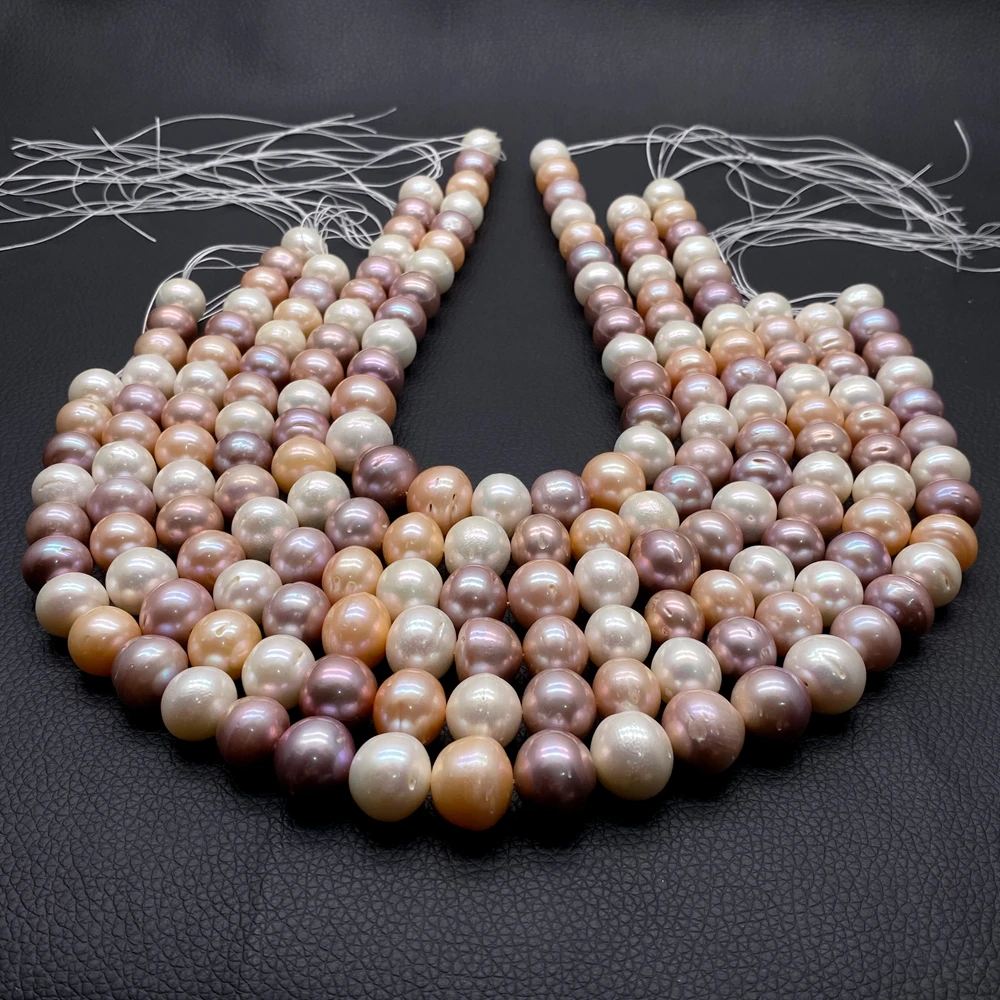 1 Strand 15mm Multi Color Freshwater Pink Purple White Pearl Off Round Pearl 16