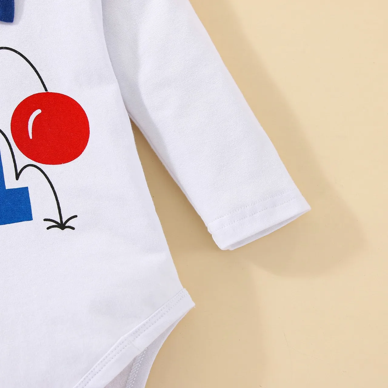 Geburtstagsoutfits für Jungen: Set mit Ballon-Buchstaben "1" Body und Y-Back-Trägerhose, 1. Geburtstag Baby Cake Smash Kleidung – Detail 19