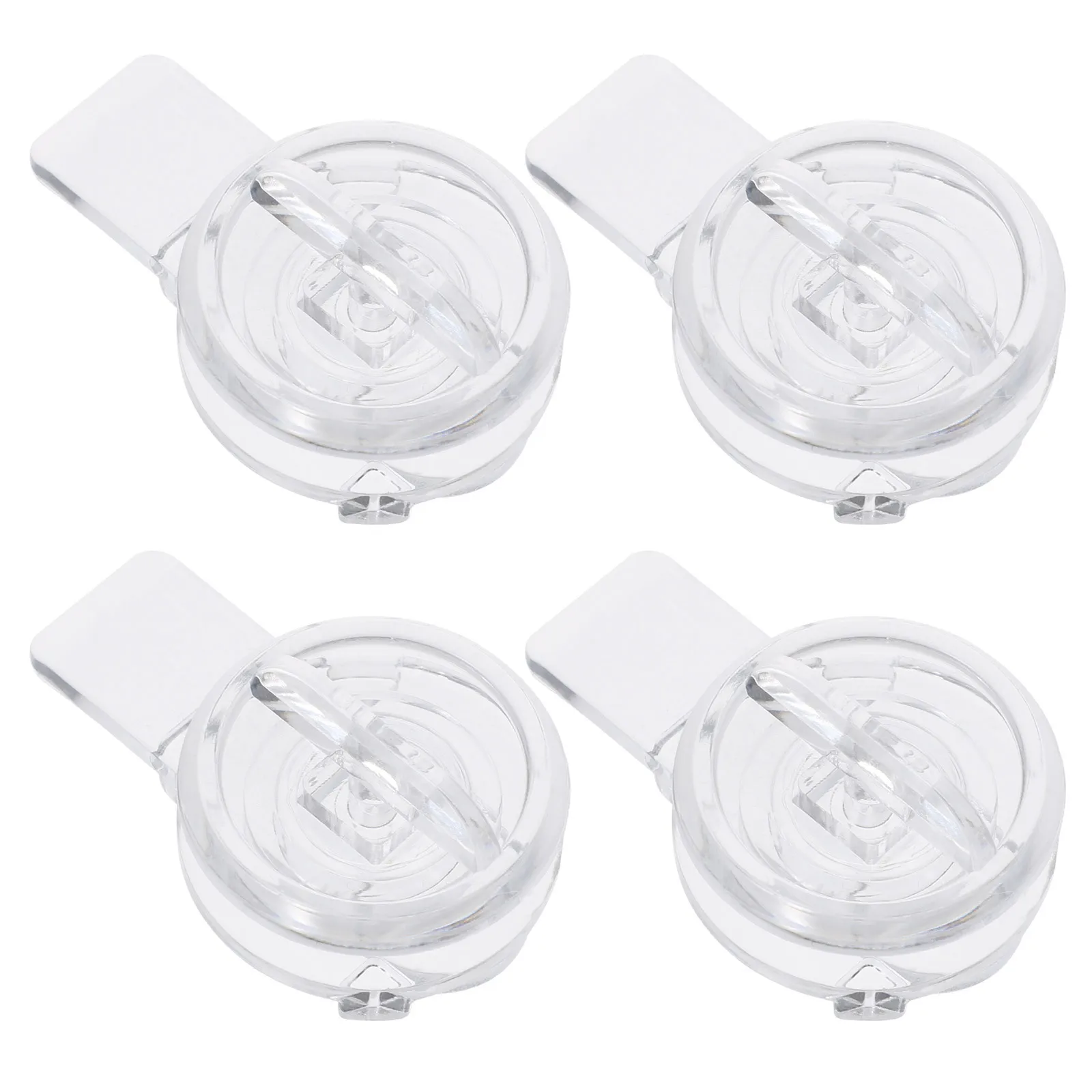 4 قطعة قفل باب أكريليك مزلاج شفاف لخزانة بوابة الحيوانات الأليفة الطفل برهان الهاتف الخليوي صندوق إيداع آمن تخزين خزانة المنزلية #1