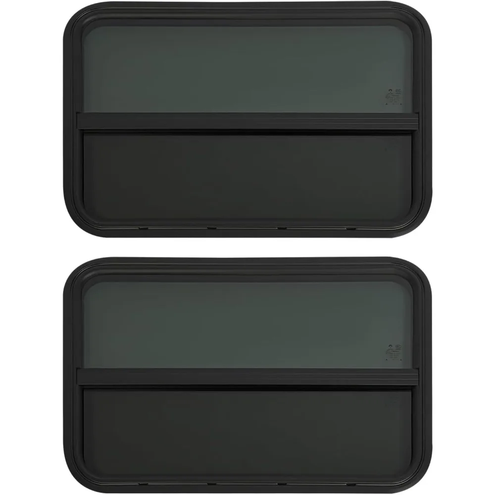 نافذة RV منزلق عمودي 30 وات × 20 ساعة مع حلقات زخرفة لمقطورة التخييم، بديل مناسب 0.12-0.24 #1