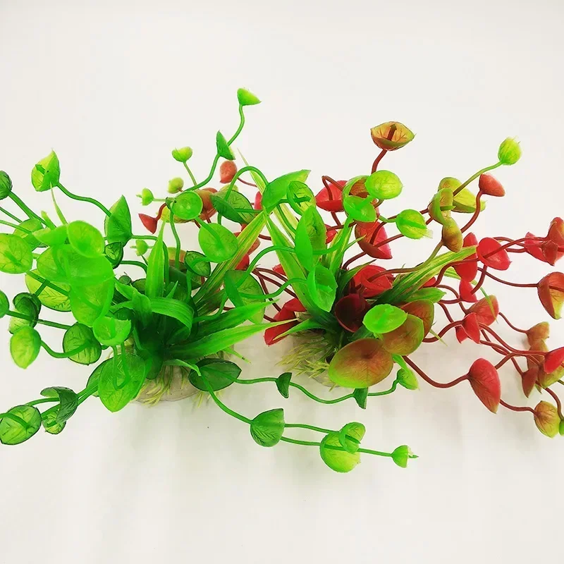 1Pcs Random Color Aquarium Artificial Water Glass Decoration Plastic Simulated Plants Fish Tank Decorative Accessories