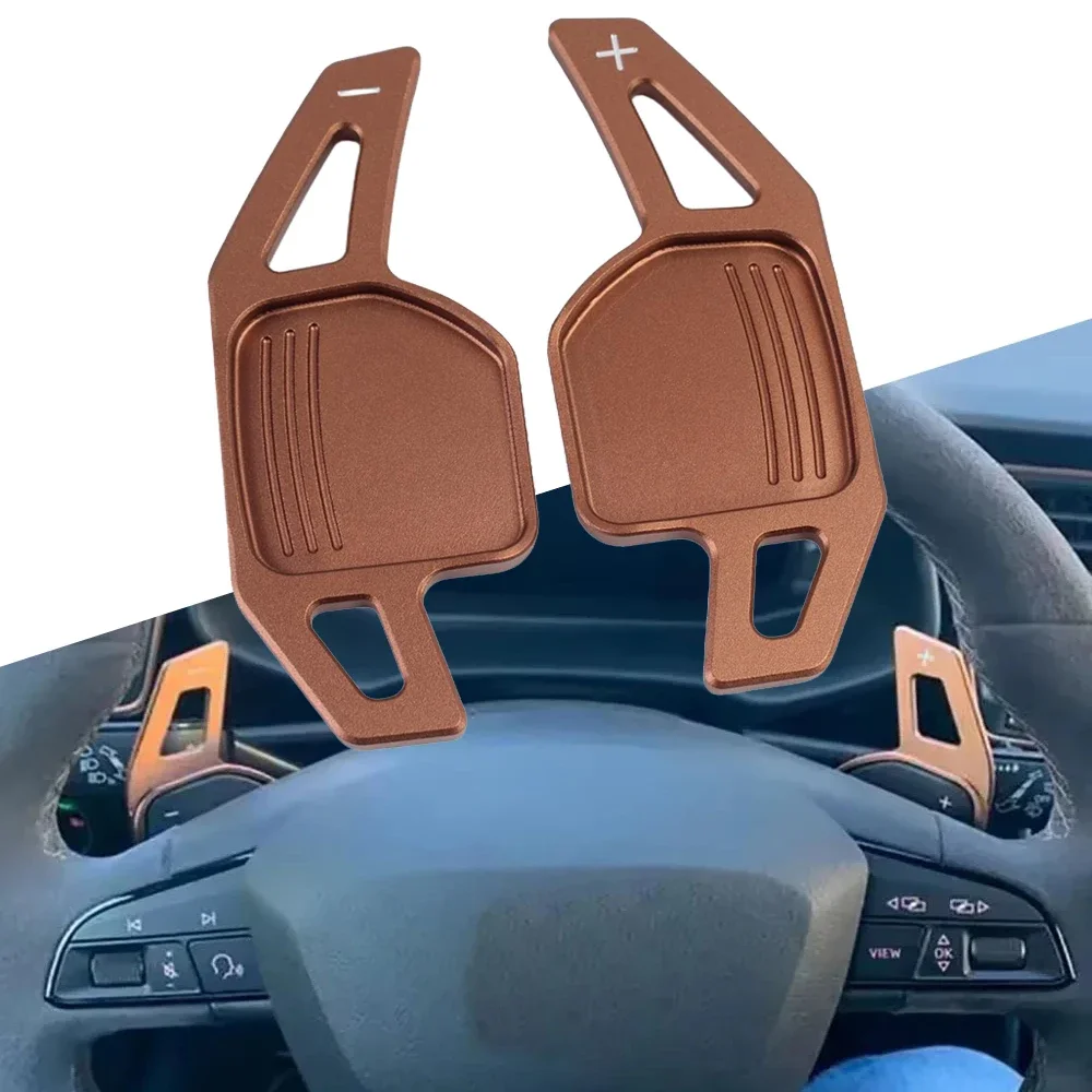 

Наклейки на переключение передач DSG для Seat Leon FR Cupra Ateca Ibiza 6P Arona Tarraco Alhambra, удлинитель рулевого колеса автомобиля, рычаг переключения передач