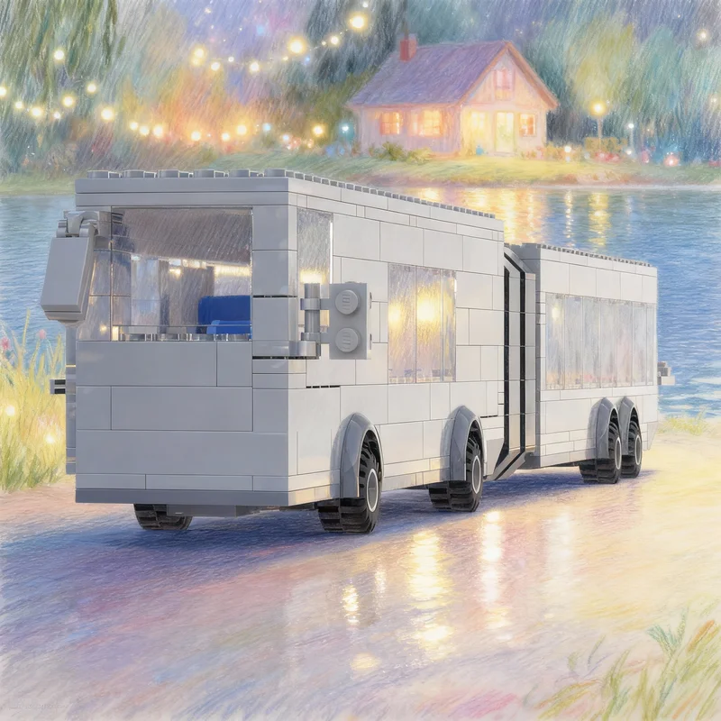 

181pcs MOC Articulated City Bus Model Building Blocks Architecture Assemble DIY Creative Idea Education Christmas Gift Toy Kids