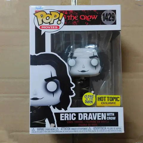 Funko Pop The Crow Eric Draven With Crow Action Figures Model Toys Ornament Glows Doll Collectible Souvenir Gift