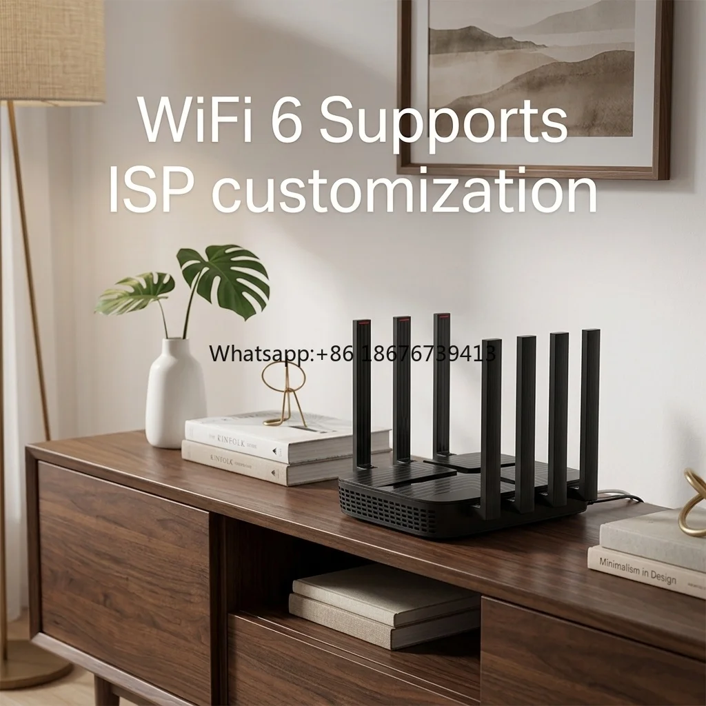 TR069 WiFi6 Wireless Router MT7981B Gigabit 1WAN 4LAN Dual Nano SIM Card Slot 12 Antennas 4G 5G CPE Cellular Router for ISP