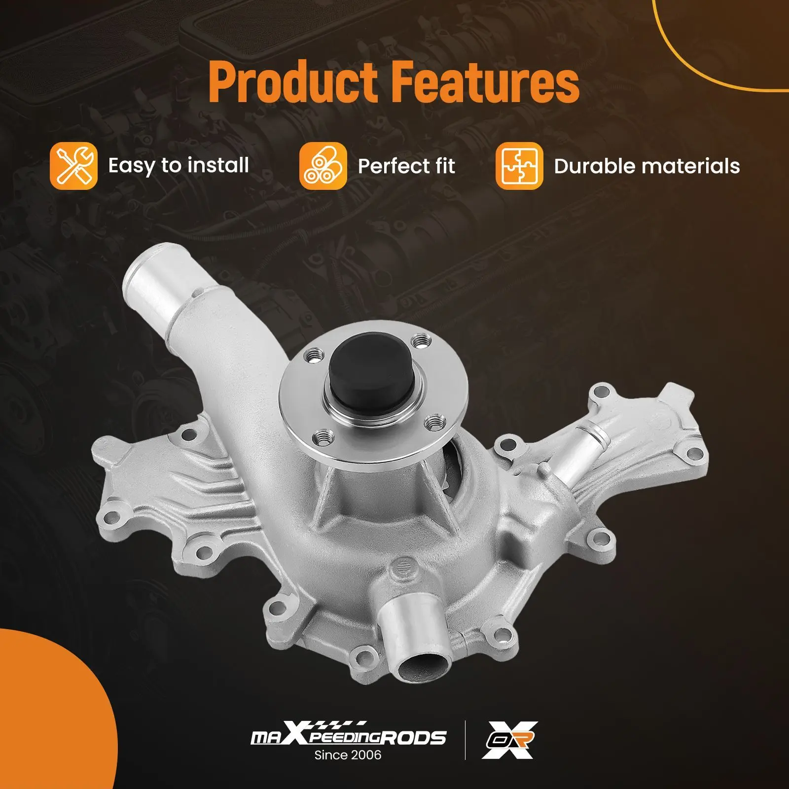 

Водяной насос для Ford V6 4.0L Explorer 1997-2010, Mustang, подходит для Mazda B400