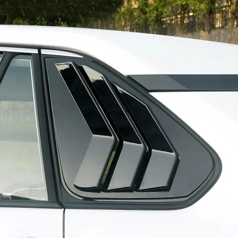

For Toyota RAV4 2019-2024 ABS Carbon Fiber Car Rear Side Window Rear Triangle Window Spoiler Louver Trim Exterior Accessories