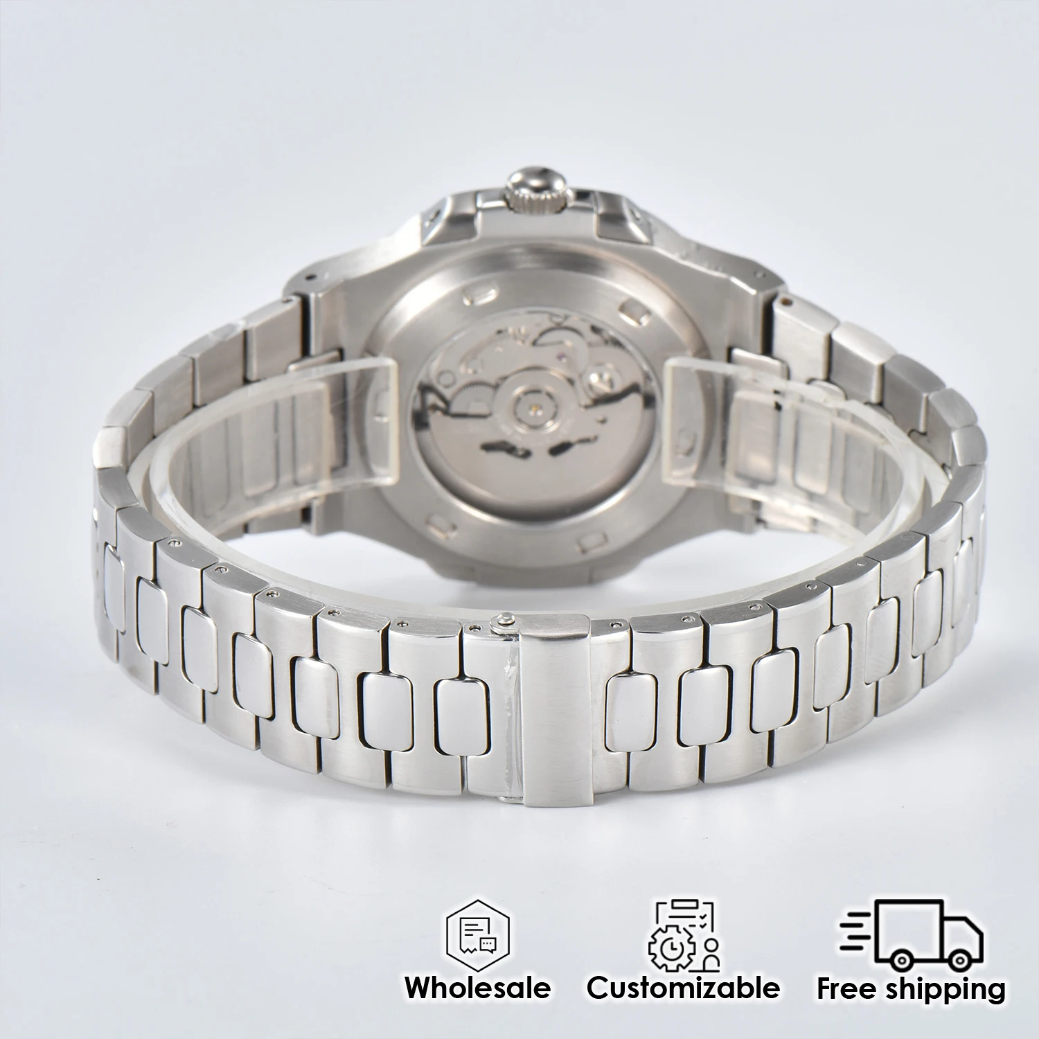 Luxury Watch for men Business 43MM Automatic Luminous Date display Waterproof Stainless Customizable Men's Wrist watch