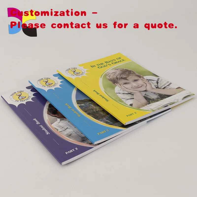 

custom.Custom Binding College Educational Books Workbook Printing Textbook with High Quality Printing