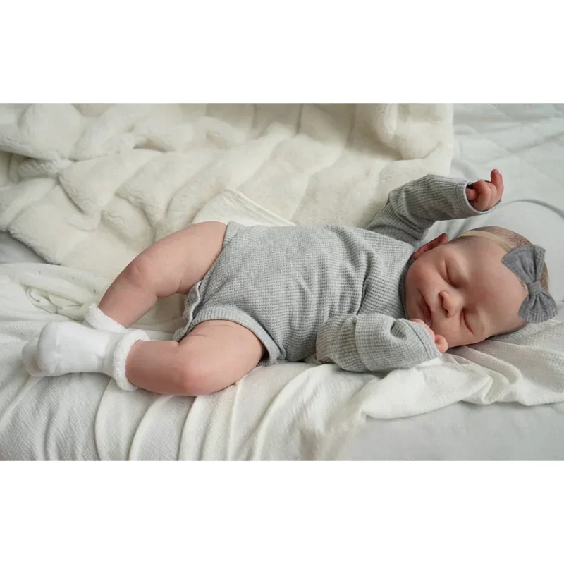 50cm Reborn Baby Doll Timothy Soft Lifelike Newborn Baby Hand Painted 3D Skin with Visible Veins Muñecas Bebes Reborn Juguetes