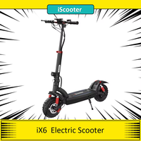 iScooter iX6 Electric Scooter 1000W Rear Motor 45km/h Max Speed 48V 17.5Ah Battery 11''  Off-road Tires Escooter 60km Range