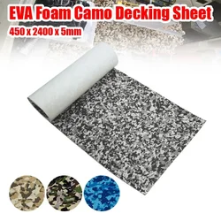 450x2400x5mm EVA Foam Decking Sheet Non-Skid Self Adhesive Marine Boat Deck Mat Yacht Flooring Army/Desert/Snow/Ocean Camo Pad