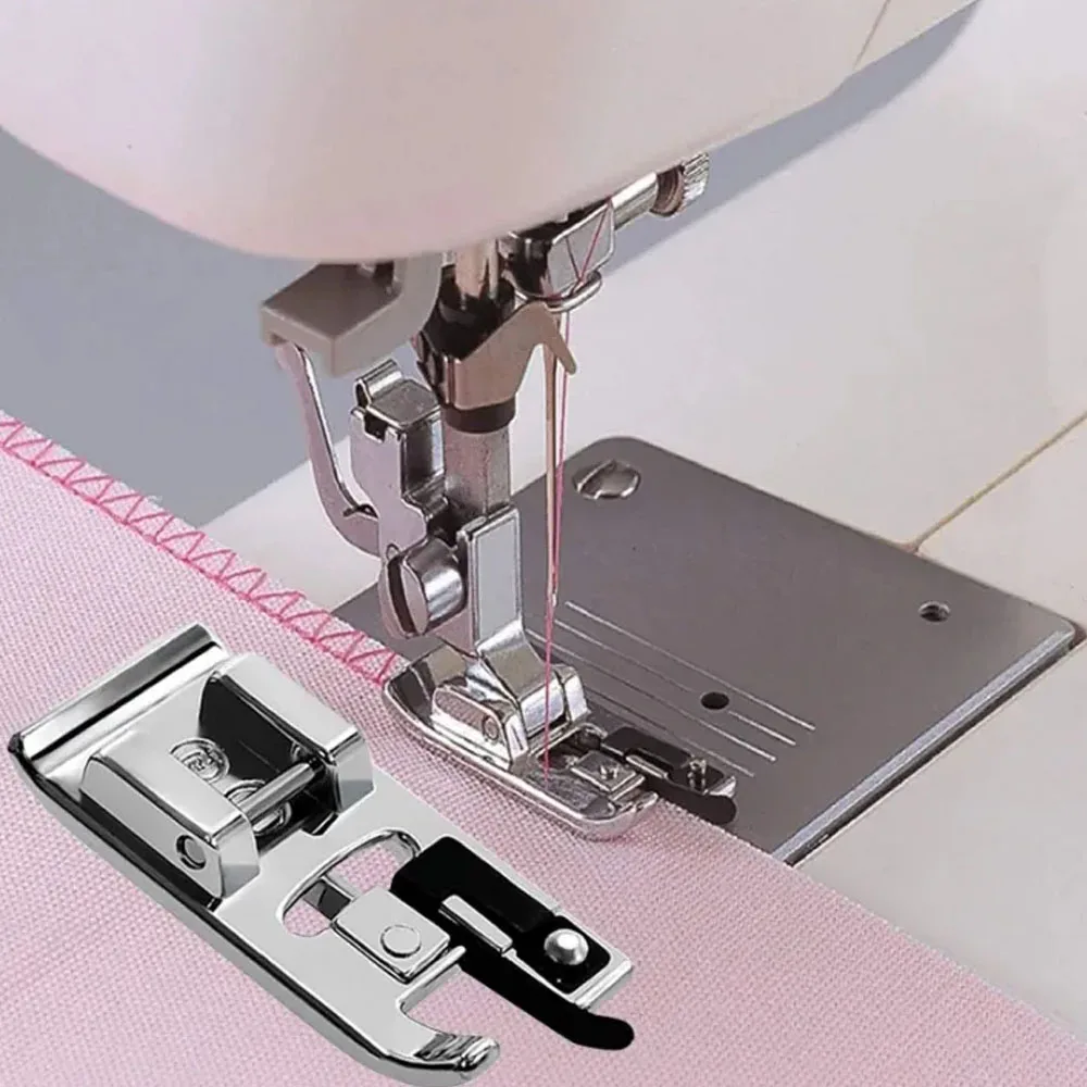 1 Pieza de Prensatelas para Máquina de Coser Overlock SA135, Compatible con Todas las Máquinas de Coser de Base Baja con Sistema de Fijación a Presión, como Singer, Brother, Babylock, Janome, Juki, New Home