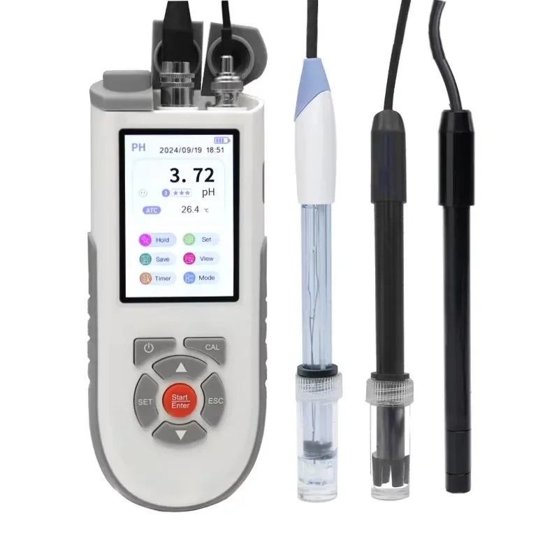 

WEIAI Portable Lab 8 in 1 High Accuracy Digital Dissolved Water test pH ORP EC TDS Salinity Res TEMP DO Water Tester PH Tester