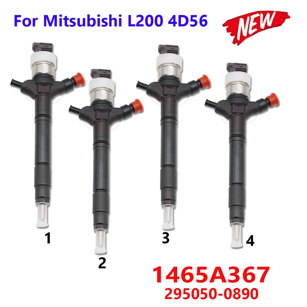 

4 PCS 1465A367 295050-0890 GENUINE NEW DIESEL FUEL INJECTOR 295050-0891 Diesel Injector 295050-0892 for Mitsubishi L200 4D56