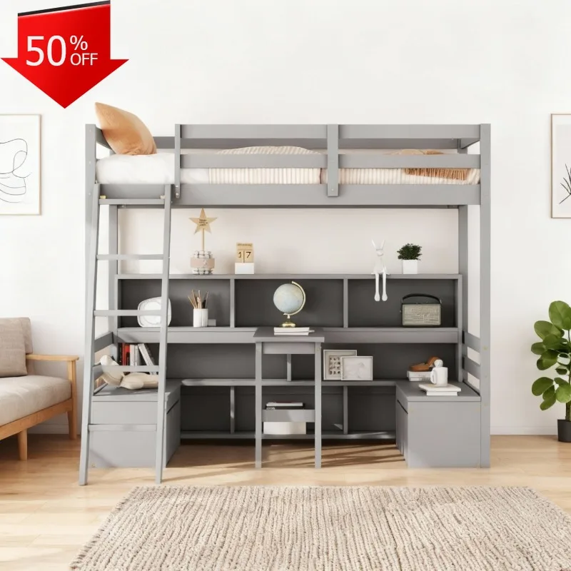 

King Size Bed Frame Queen Beds Bedroom Furniture Home Double Beds on Clearance Bed 2 People Sofa Murphy Full Camas Single