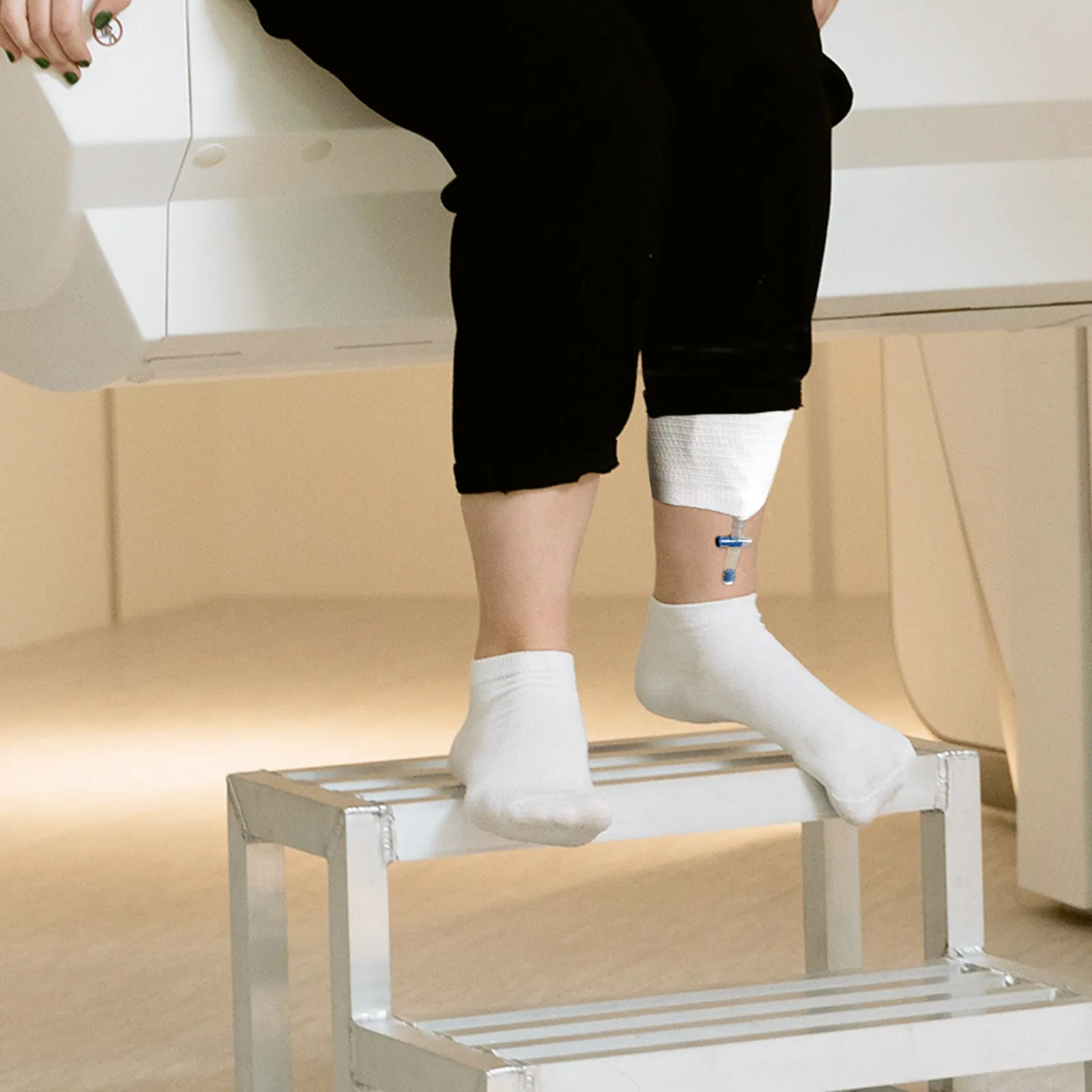 

Urine Bag Fixing Strap Catheter Leg Holder Breathable Elastic Anti-Fall Fixation Band Comfortable Secure Portable Urinary