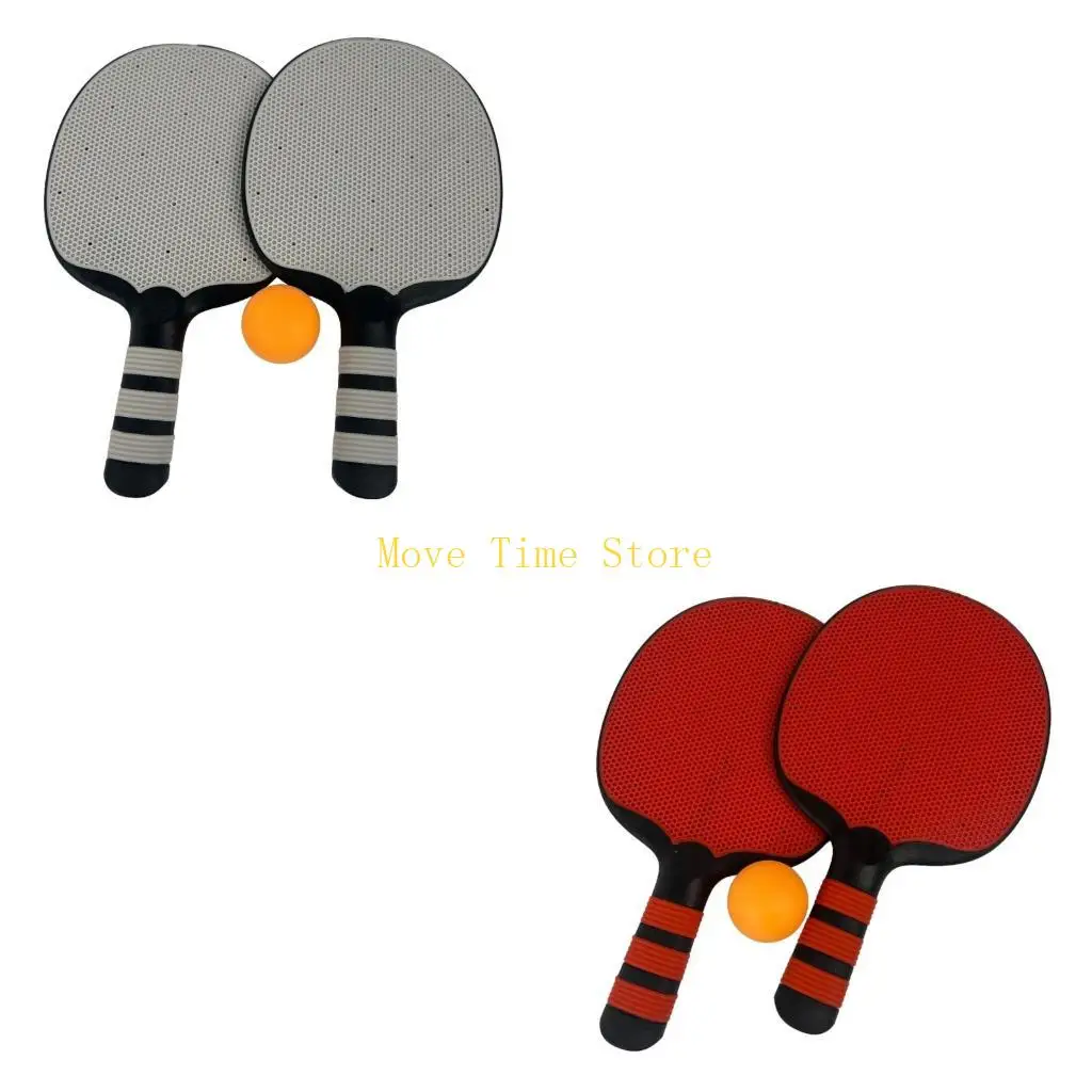 92ME 1Pair Table Tennis Equipment for Beginner Table Tennis Paddle with Silicone Grip