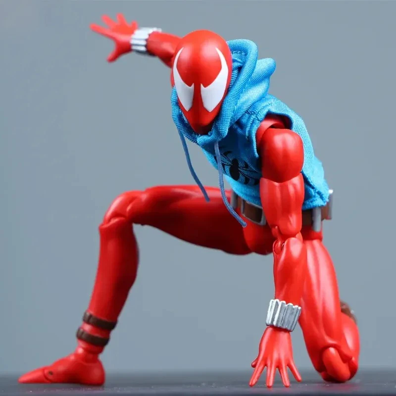 CT mafex186 Scarlet Spider-Man versión cómica Peter Parker personaje de anime figura posable modelo de juguete CT figura coleccionable