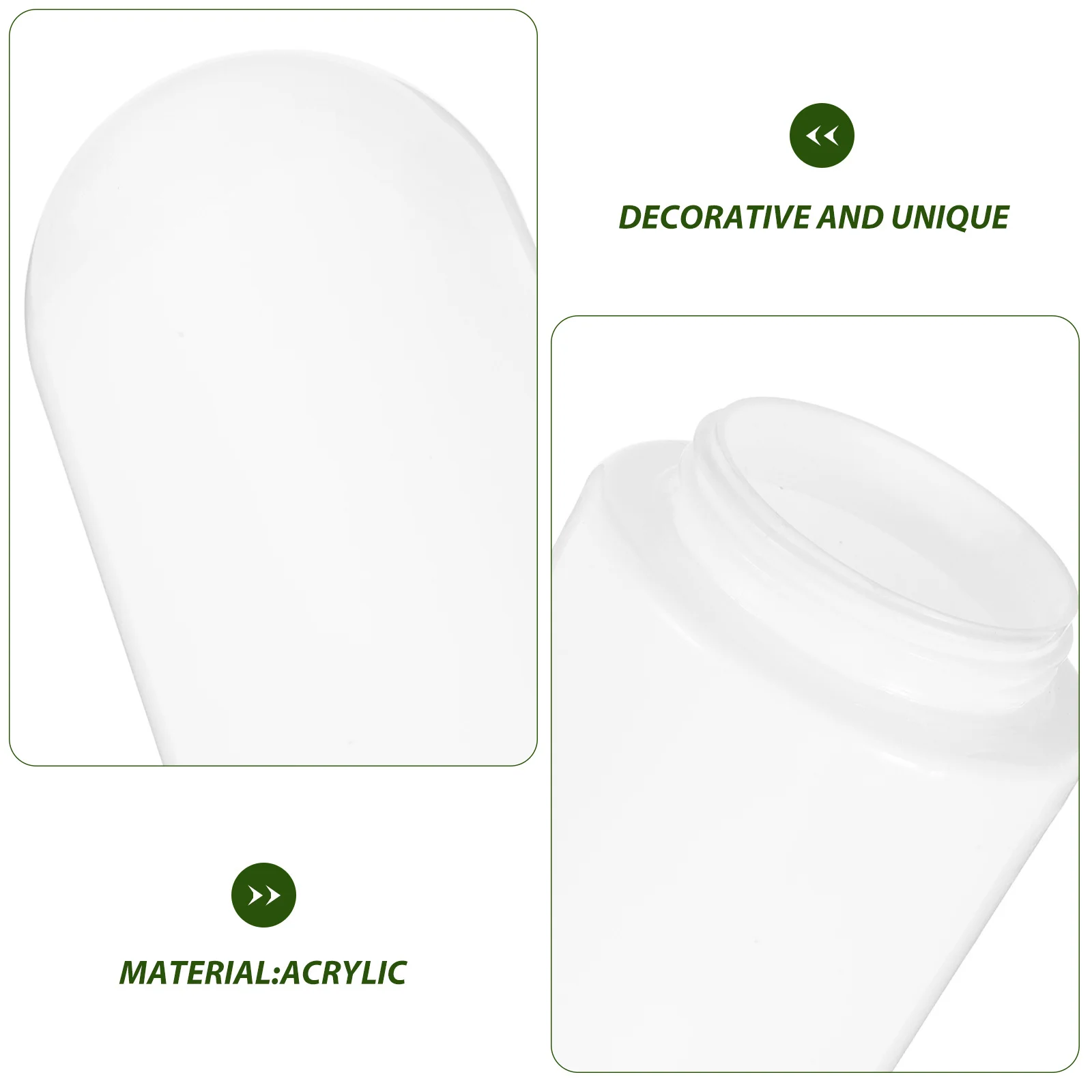 

Outdoor Acrylic Globe Lamp Shade Decorative Replacement Lampshade 6.5cm Screw Mouth Porch Light Light Fixture