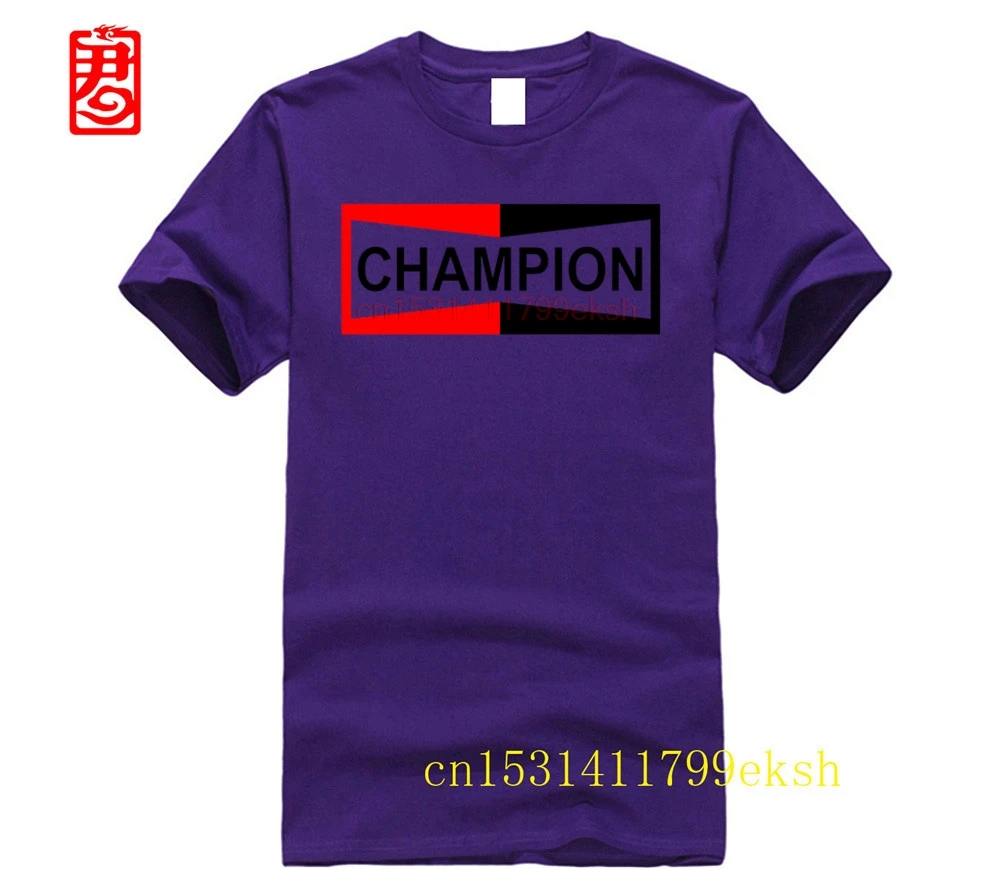 Champion New Brand Shirt 100% Cotton T Shirt Men and Women Couple Tshirt Letters Brand Short Sleeve S-4XL