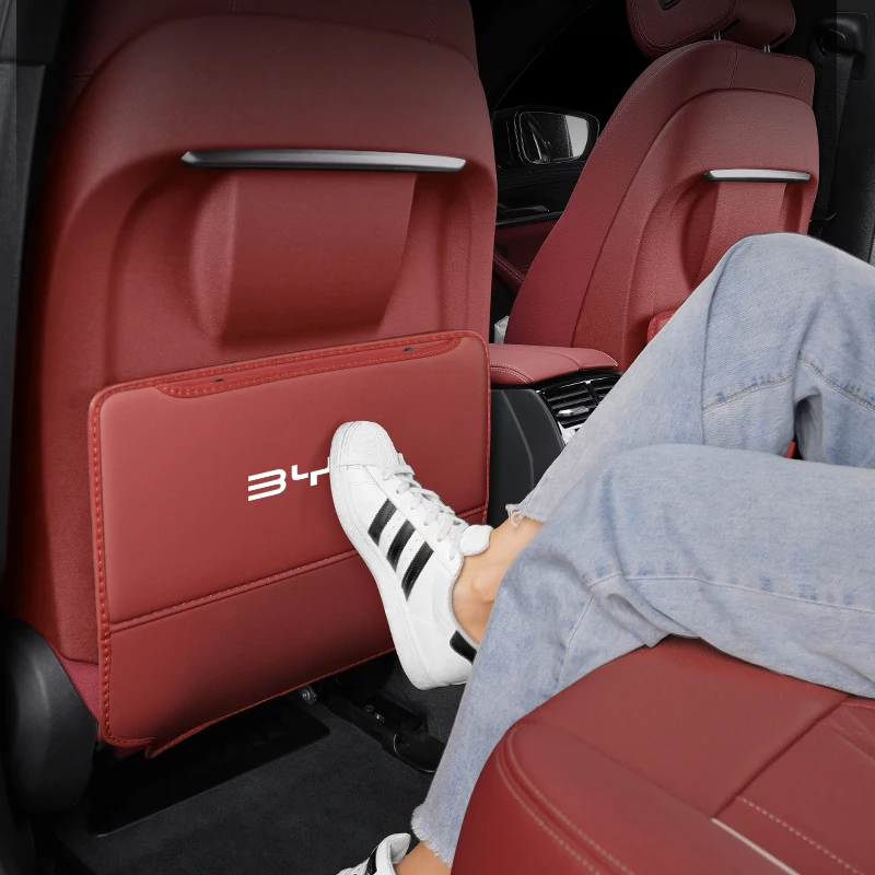 For BYD Atto 3 Tang F3 E6 Yuan Plus Song Max F0 Qin G3 I3 Han Car Seat Back Storage Rear Anti-Wear Backrest Anti-kick Pad