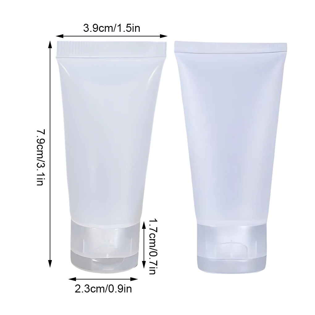 30pcs PP Made Cosmetic Containers Long Service Life For Lotion And Eye Cream Squeezable Soft Tube