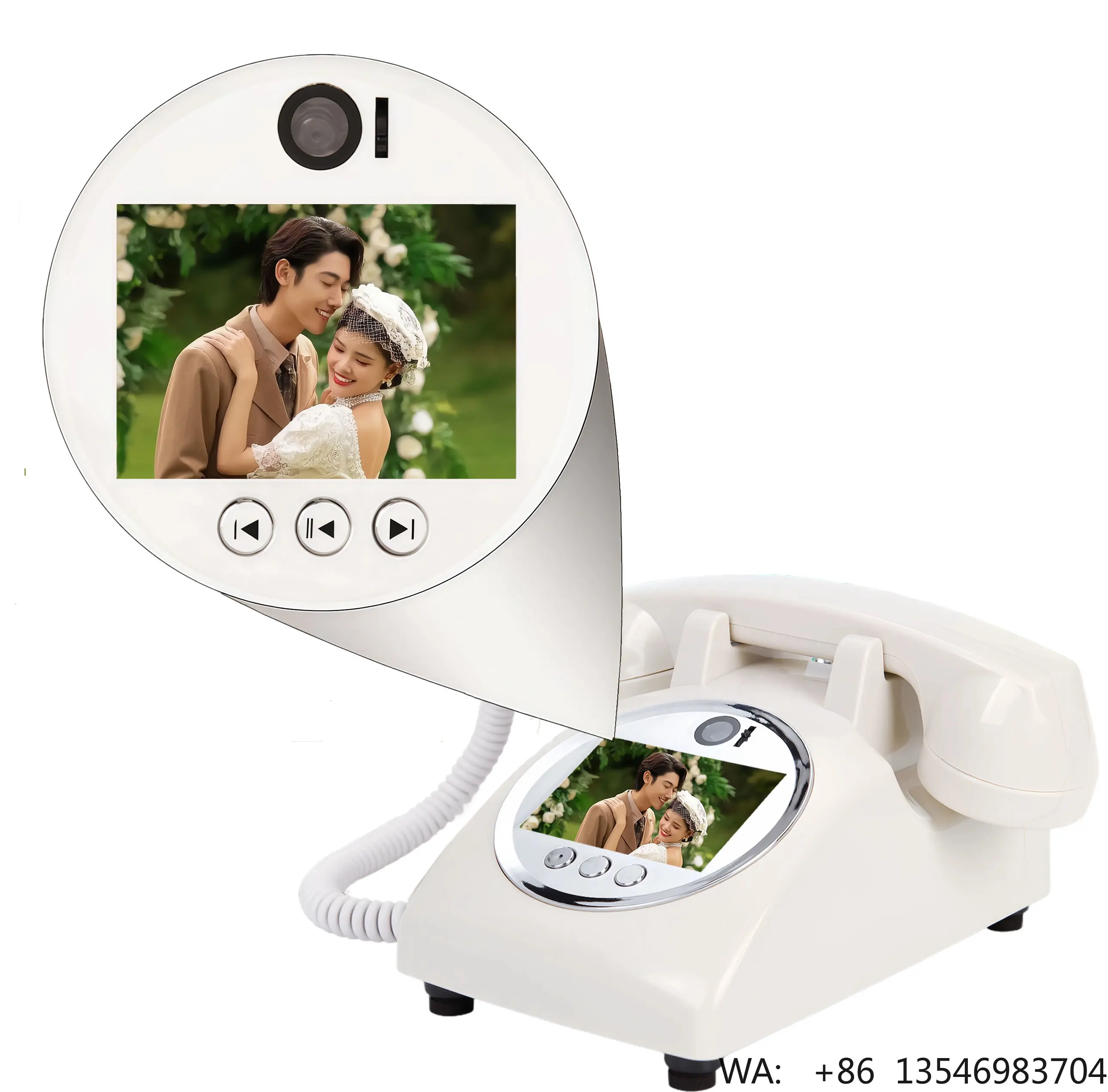 

New Arrival Guestbook Recorder Audio Guest Book Telephone for Phone Video Wedding Message Voice Guest Book Telephone