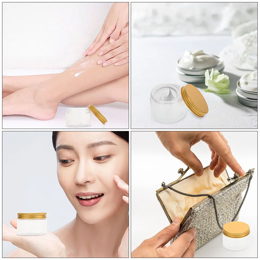 

6Pcs Travel Containers Refillable Cream Jars Portable Skincare Bottles for Face Moisturizer Body Lotion Storage