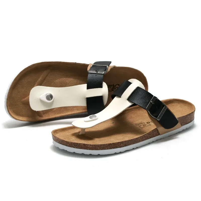 unisex cork beach slippers for man flip flops man birks hommes chanclas para hombres haussuhe herren