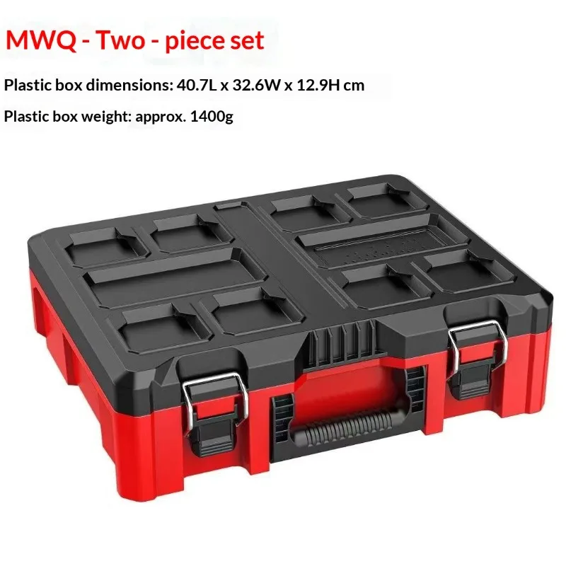 Tool Organizer Box Case Heavy Duty Steel Toolbox Portable Rolling Tool Chest Lockable Storage Organizer Garage Workshop Mechanic