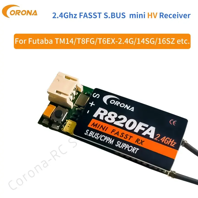 R820SF R820FA   R8FA R14FA 2.4Ghz FUTABA FASST Compatible Receiver 10C 12FG 14SG 16SZ 16SG 18SZ For RC model airplane