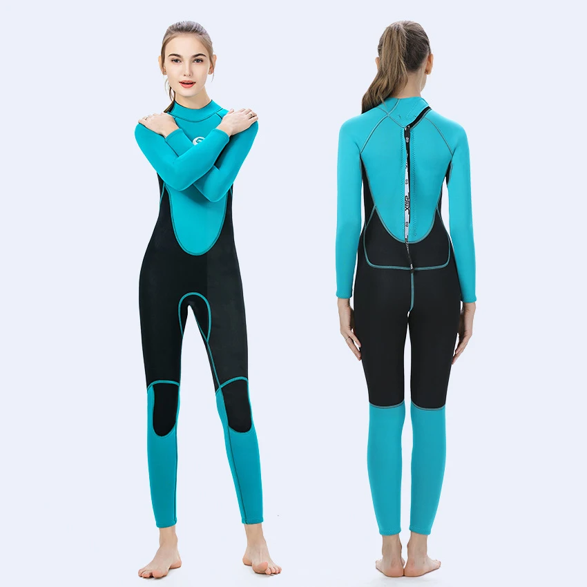 Wetsuits Adult Youth 3mm Neoprene SCR Full Suits Long Sleeve Surfing Swimming Diving Swimsuits Keep Warm Back Zip Water Sport