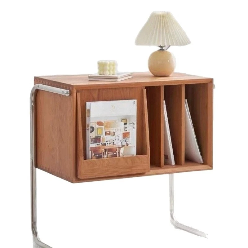 

Home side corner cabinet solid wood bedside table vinyl storage rack cabinet floor