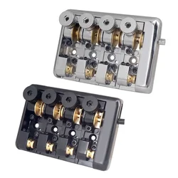 Travel Bass Bridge 4String Headless Professional Travel Bass Bridge 4String Headless Brass Roller Saddle Guitar Part Highquality