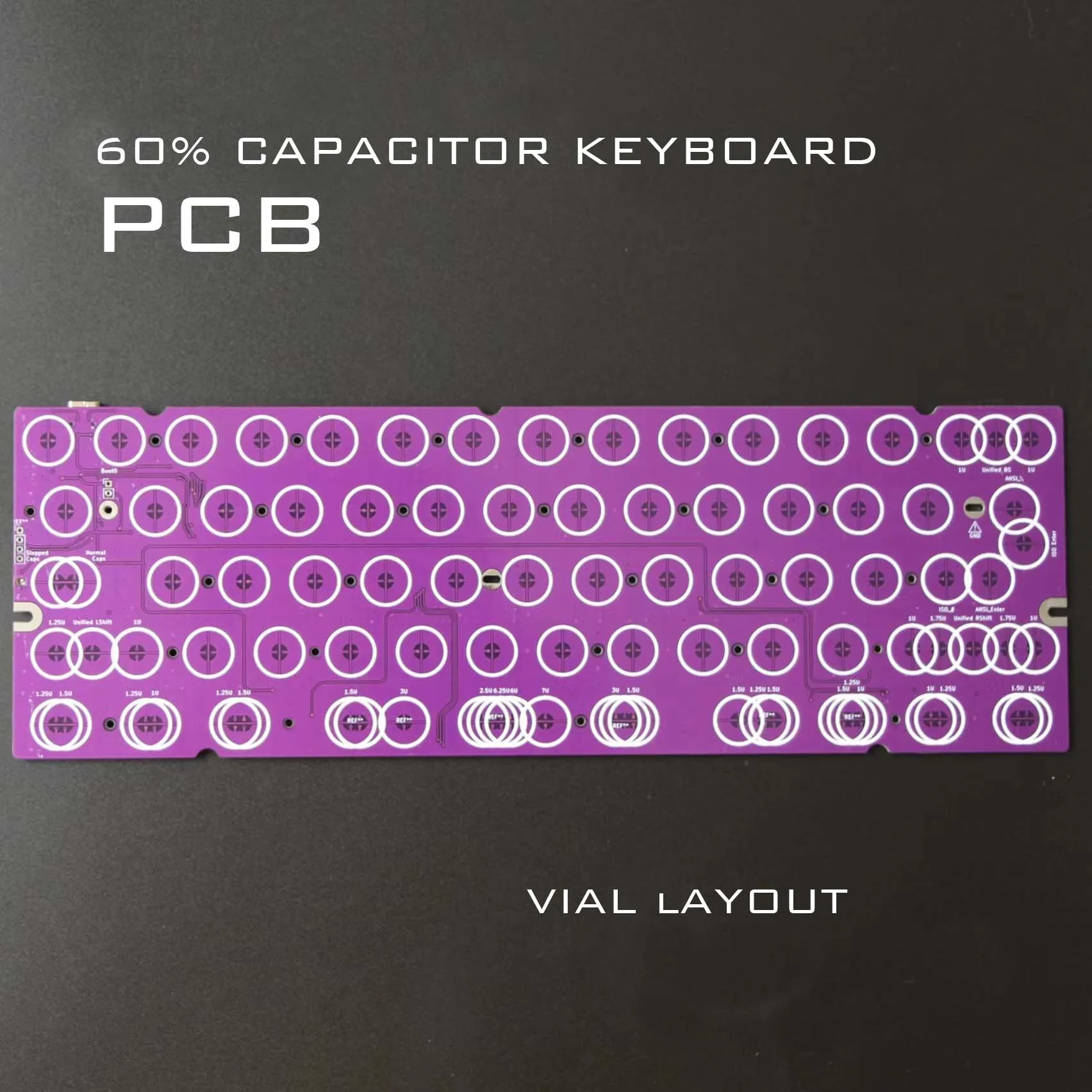 Puzzles Clavier Itif Filaire EC60 PCB Compatible ANSI/ISO/Tsangan/HHKB, QBrosVIA GH60 ANSI 61 64, Kit Assemblé en Option