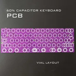 Capacitive Keyboard Wired EC60 PCB Compatible ANSI/ISO/Tsangan/HHKB Layouts QMK VIA GH60 ANSI 61 64 Assembled Kit optional