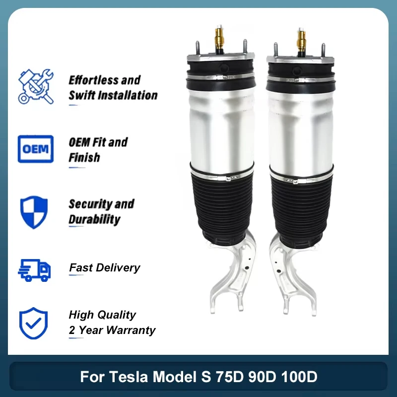 

Front Air Suspension Shock Strut AWD Fit Tesla Model S 75D 90D 100D 2016-2020 1067361-00-C 1067361-25-C Shock Absorber Repair