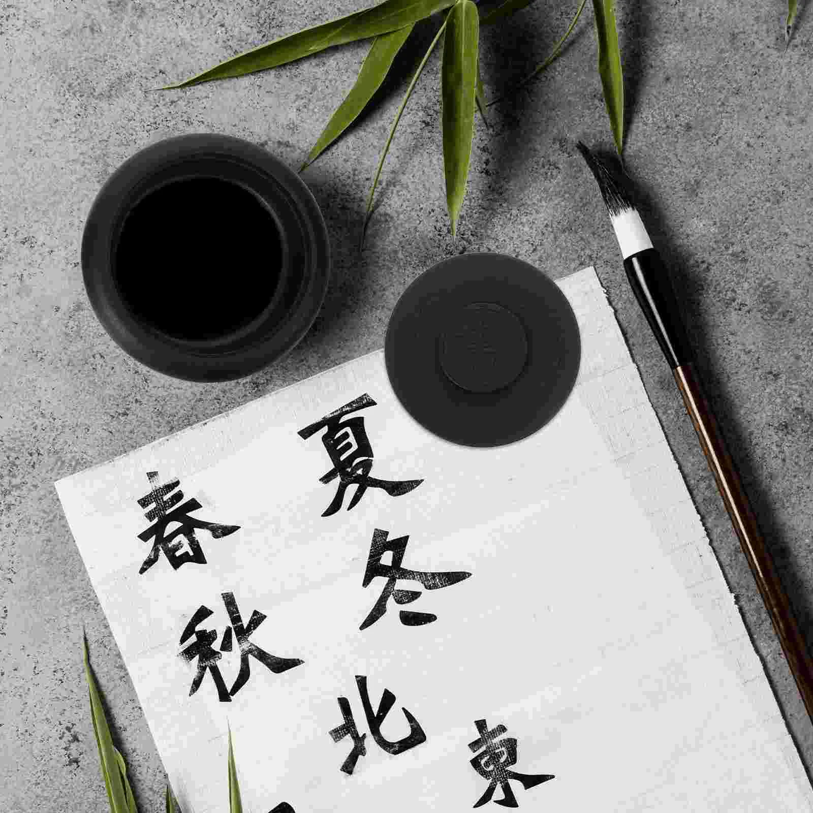 Ancient Horse Inkstone Covered Preserve Inkslab Chinese for Writing Drawing Painting