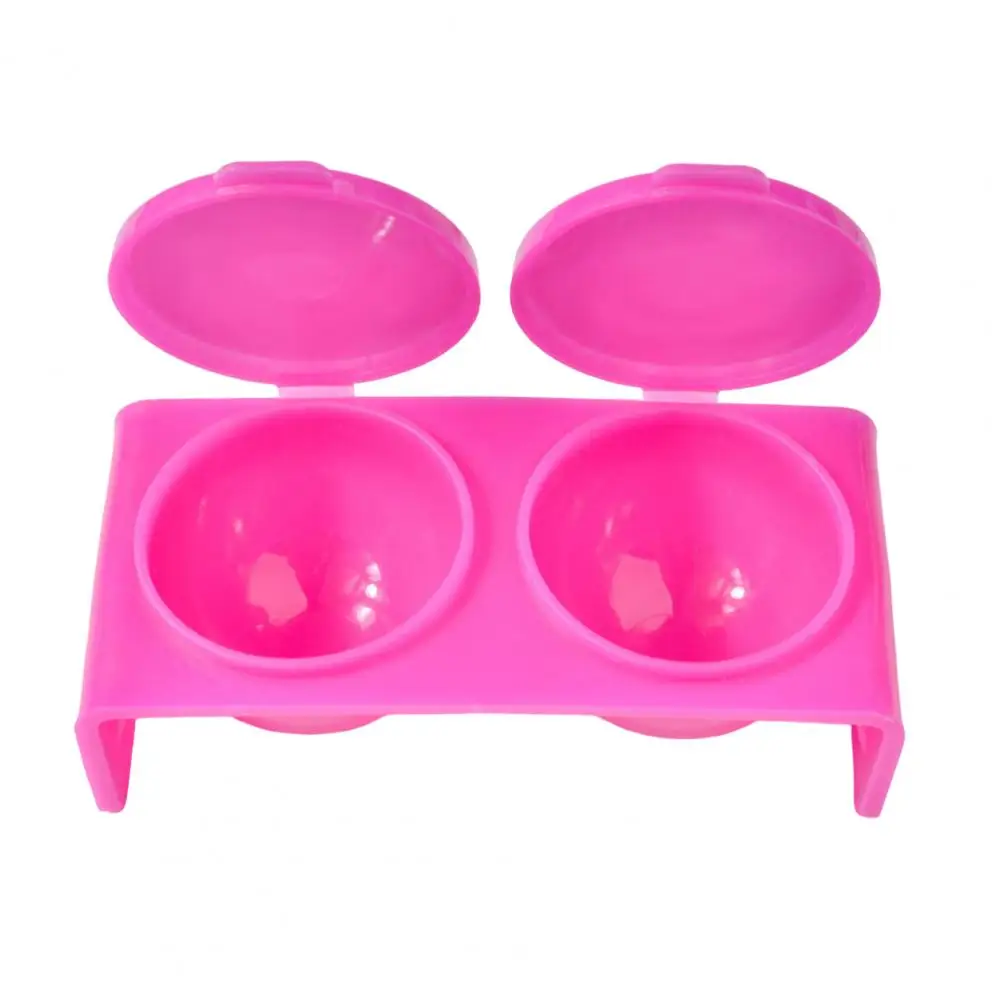 2Pcs Smooth Edge Easy to Clean Eco-friendly Nail Art Liquid Powder Dappen Cup with Lid Nail Polish Cups for Nail Salon