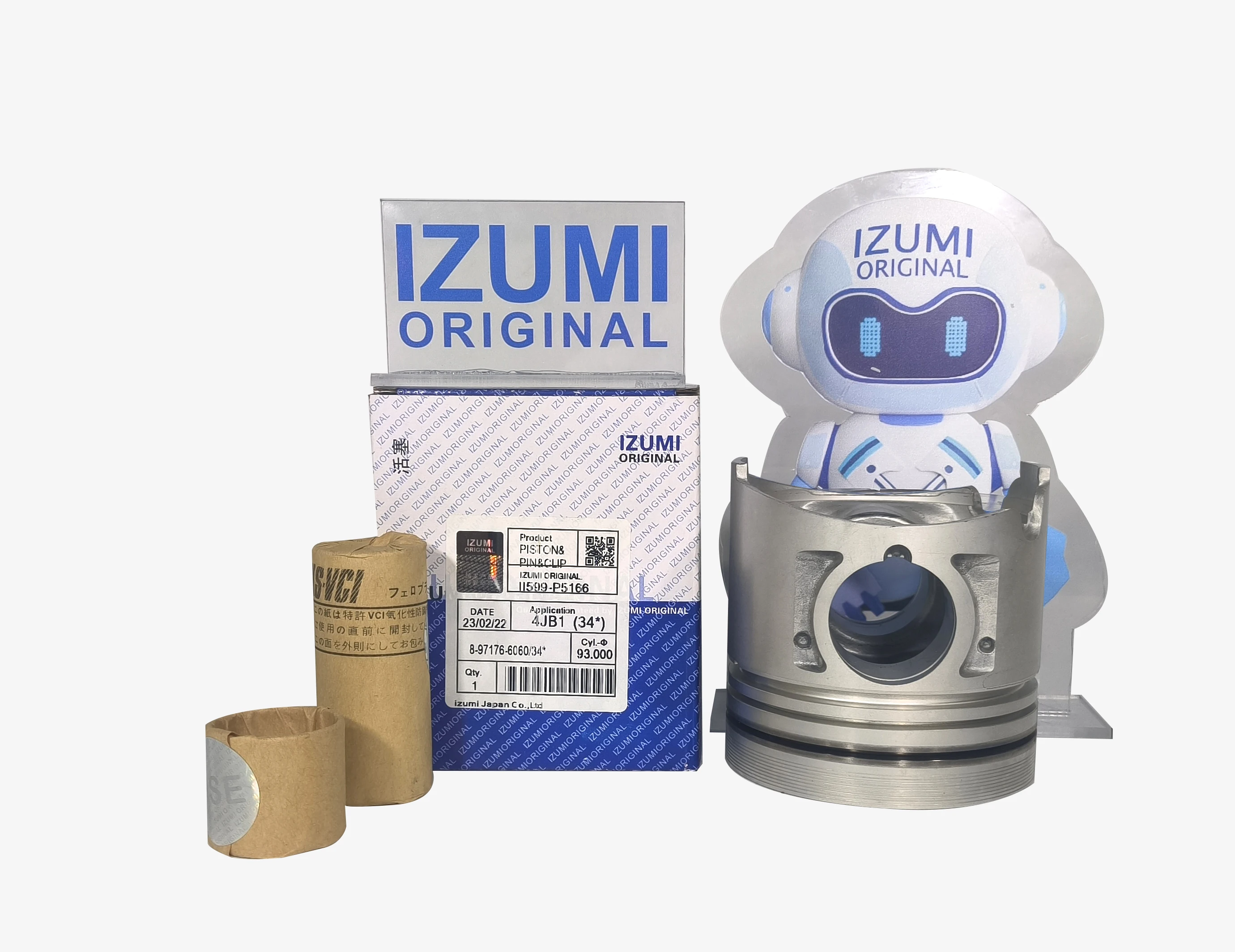 

IZUMI Original 4JB1(34) V2203-2 4D95 Ремонт Другие автозапчасти Поршень Высокое качество Поршень с кольцами