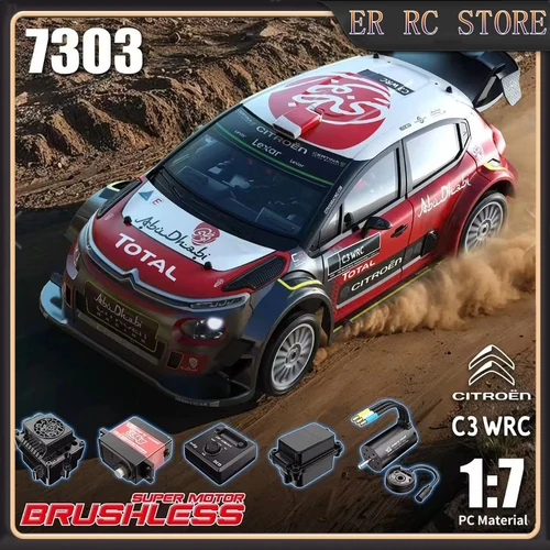Mjx 7303 ハイパーゴー 1:7 スケール RC カーシトロエン C3 高速 4WD ドリフトクライミングシミュレーション耐久レースリモートコントロールおもちゃ
