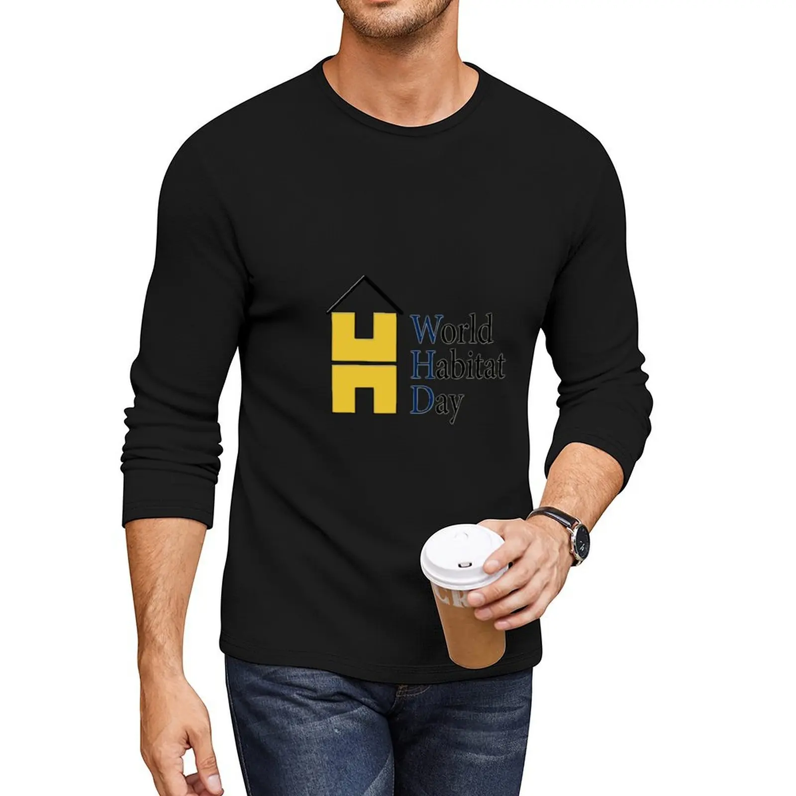

World Habitat Day Long T-Shirt aesthetic clothes anime graphic t shirts custom t shirts design your own sweat shirts, men