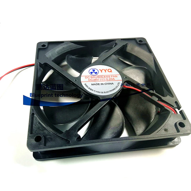 New Silent DC 36V 0.2A 120MM 12025 Cooling Fan 12025 120*120*25MM 12*12*2.5CM Chassis Fan Computer Case Fan 2PIN