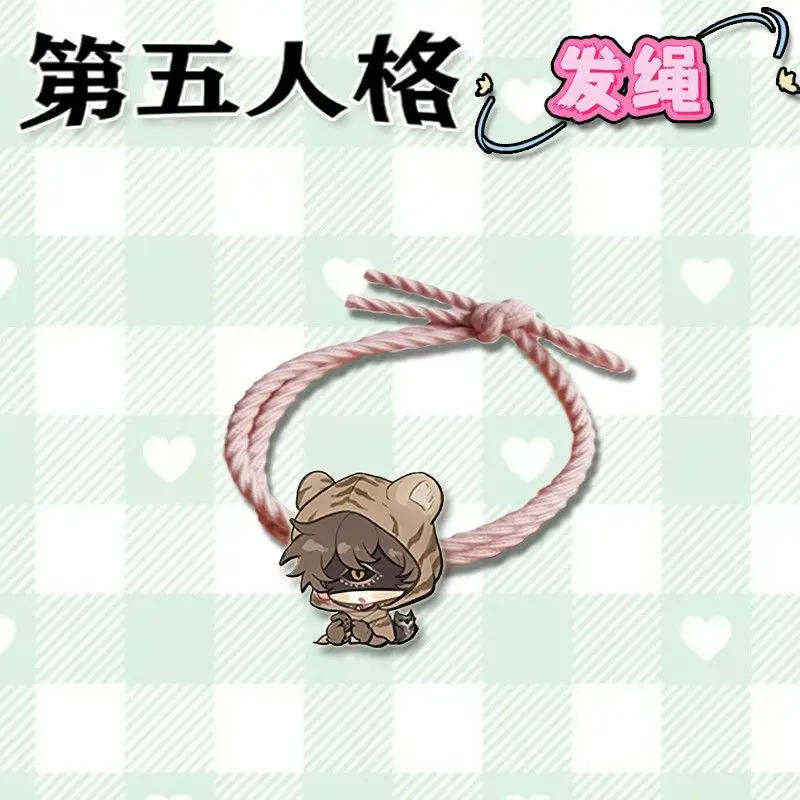9 قطعة الهوية الخامس أنيمي إيما وودز ايسوب كارل حبل الشعر Kawaii عالية المرونة عقال الكرتون فتاة امرأة إكسسوارات الشعر هدايا
