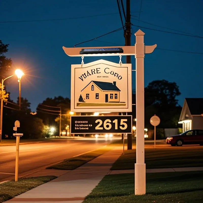 1/2 PCS Solar Outdoor Sign Wall Light Automatic on/Off Suitable for Billboard Display Light Backyard Fence Landscape Light