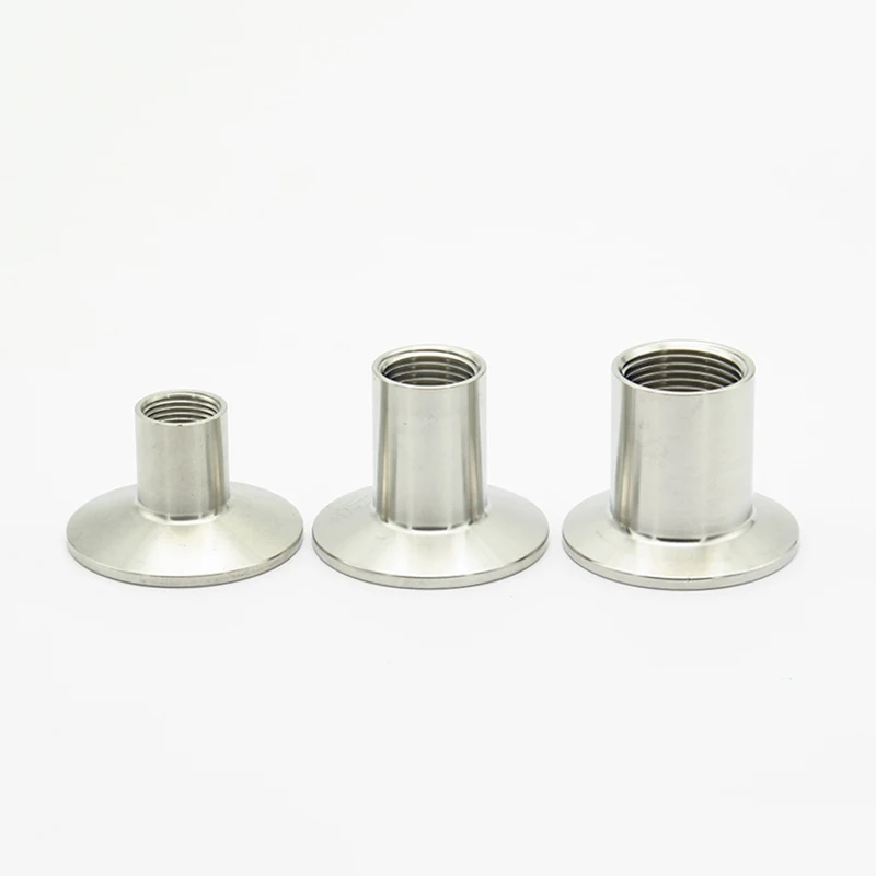 

1/4" 3/8" 1/2" 3/4" 1" 1.2" 1.5" BSP Female Thread 304 Stainless Steel Sanitary Ferrule Pipe Fitting For Homebrew Fit Tri Clamp