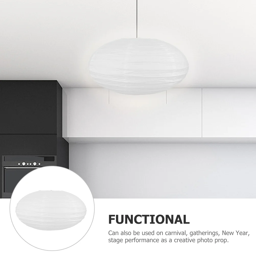 Lanternes Chinoises en Papier Pliant pour Garçon, Abat-Jour Blanc pour Décoration de ixd'Anniversaire